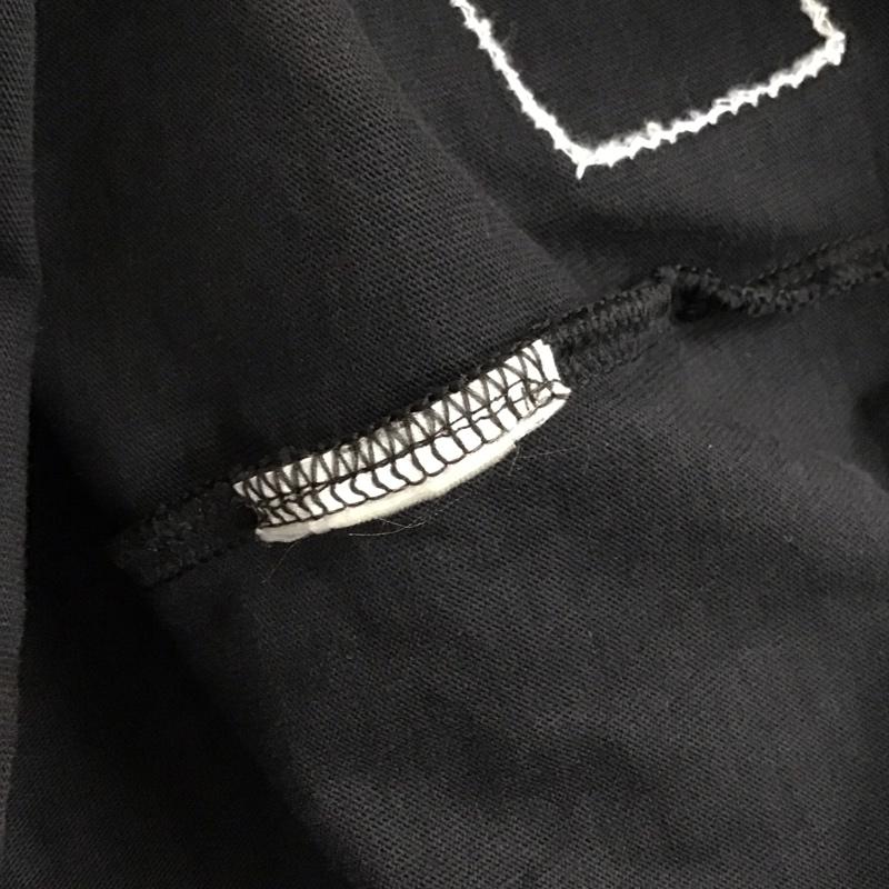 アディダス adidas Tシャツ 半袖 半袖カットソー プリントTシャツ クルーネックカットソー ロゴ、文字 黒 / ブラック / メンズ USED 古着 中古 10140133