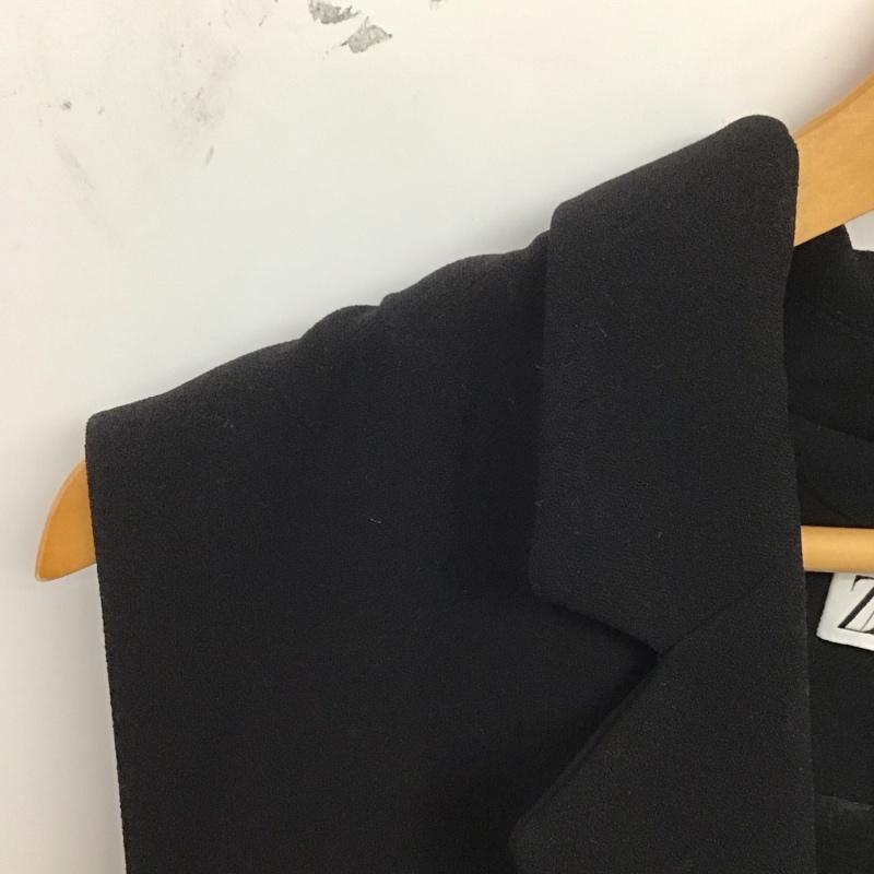 ザラ ZARA ベスト ベスト M 無地 黒 / ブラック / レディース USED 古着 中古 10124794
