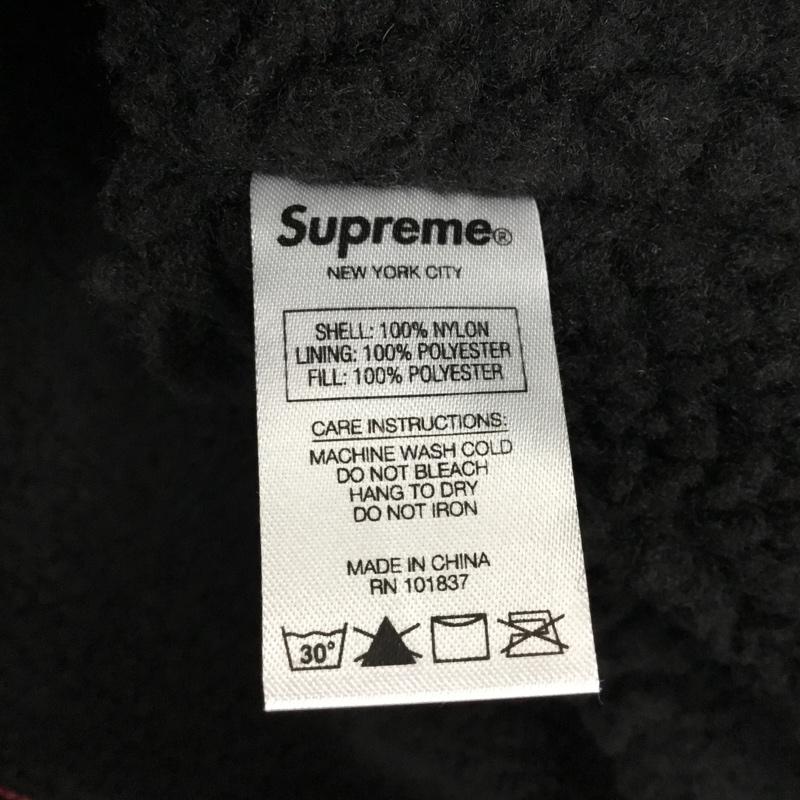 シュプリーム Supreme ジャケット、上着 ジャンパー、ブルゾン 18AW Sherpa Lined Nylon Zip Up Jacket S 無地 黒 / ブラック / メンズ USED 古着 中古 10108788