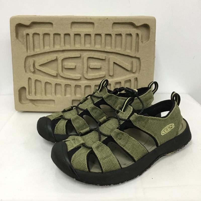 キーン KEEN アウトドアシューズ アウトドアシューズ Tijuana Hemp サンダル 箱有 26.5cm 26.5cm ロゴ、文字 カーキ / カーキ / X 黒 / ブラック / メンズ USED 古着 中古 10131199