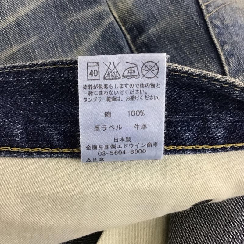 リー Lee パンツ デニム、ジーンズ ls1202 タイトストレートLS1202 ダメージ加工 デニムパンツ ジーンズ 30インチ 無地 インディゴ / インディゴ / メンズ USED 古着 中古 10106559