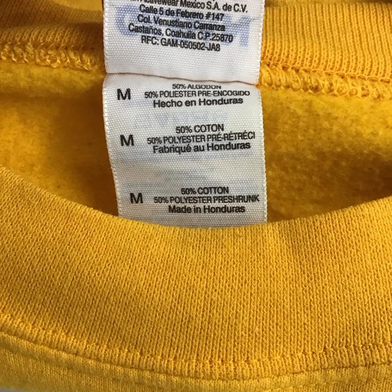ギルダン GILDAN トレーナー 長袖 M プリント 黄 / イエロー / メンズ USED 古着 中古 10130153