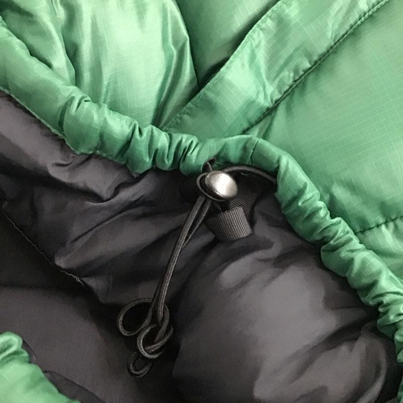 ザノースフェイス THE NORTH FACE ジャケット、上着 ジャンパー、ブルゾン nf003as ダウンジャケット アウター ジップアップジャケット M ロゴ、文字 黒 / ブラック / X 緑 / グリーン / メンズ USED 古着 中古 10138153