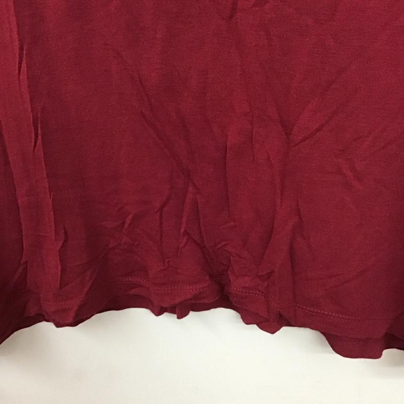 ヘンネスアンドモーリッツ H&M Tシャツ 半袖 半袖カットソー 無地Tシャツ Vネックカットソー M 無地 えんじ / ワインレッド / レディース USED 古着 中古 10136258