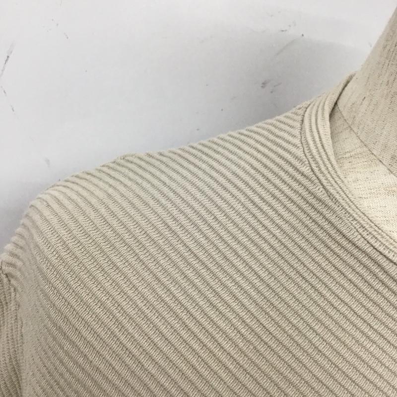 ザラ ZARA カットソー 長袖 長袖カットソー クルーネックカットソー ロングスリーブカットソー XL 無地 ベージュ / ベージュ /  メンズ USED 古着 中古 10110431