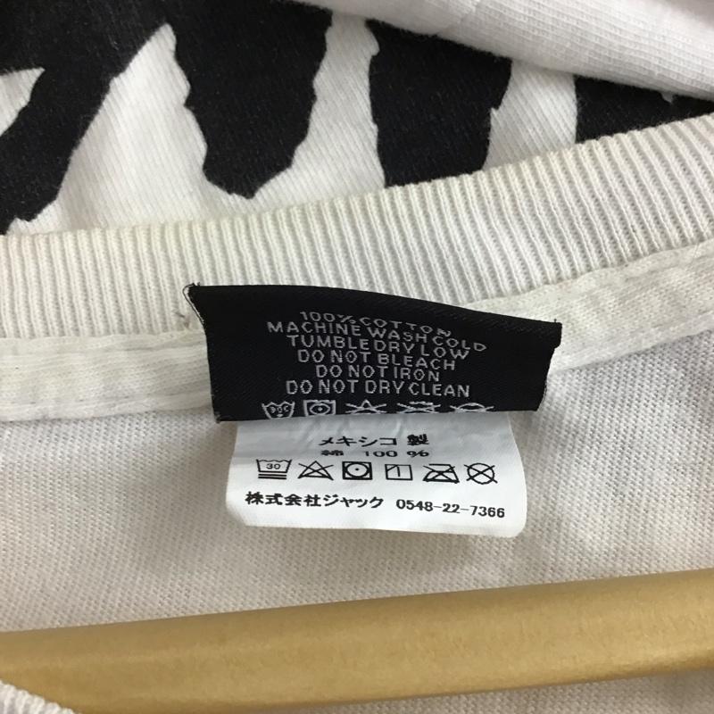 ステューシー STUSSY Tシャツ 半袖 半袖カットソー プリントTシャツ クルーネックカットソー M ロゴ、文字 アイボリー / アイボリー / メンズ USED 古着 中古 10150284