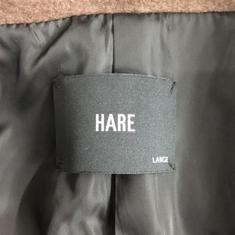 ハレ HARE コート コート一般 HA030211AD マルチWAYウールダブルコート L 無地 茶 / ブラウン / メンズ USED 古着 中古 10109046