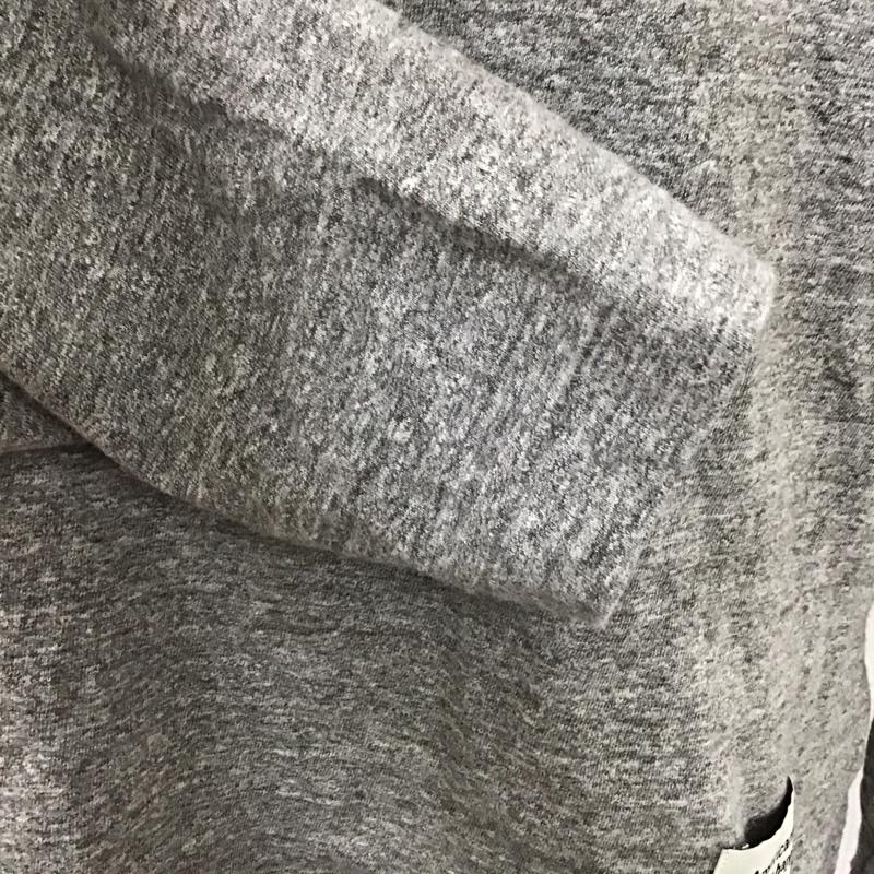 アメリカーナ AMERICANA カットソー 長袖 FOOT BALL TEE 後ろVネック丸胴 ワンポイント 灰 / グレー / レディース USED 古着 中古 10122465