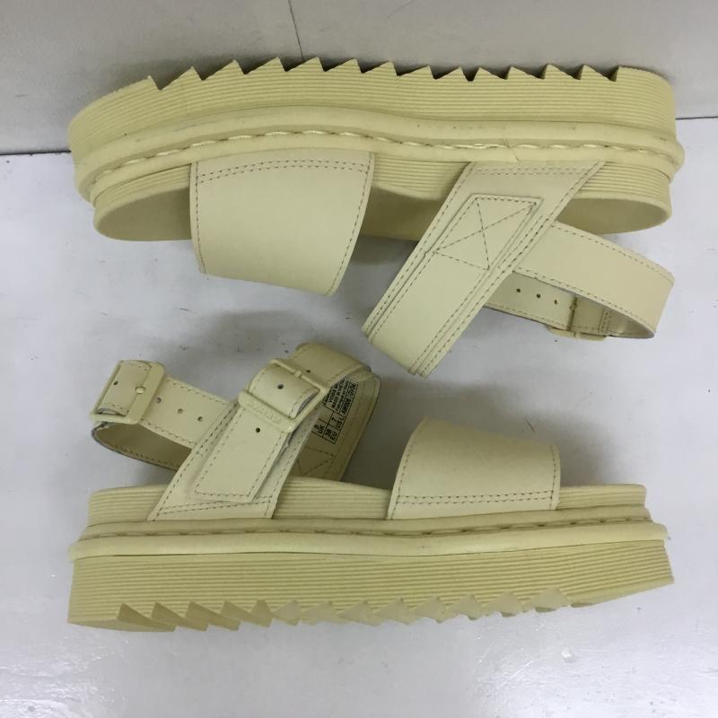 ドクターマーチン Dr.Martens サンダル サンダル VOSS MONO 27330282 US:7 ロゴ、文字 黄 / イエロー / レディース USED 古着 中古 10133780
