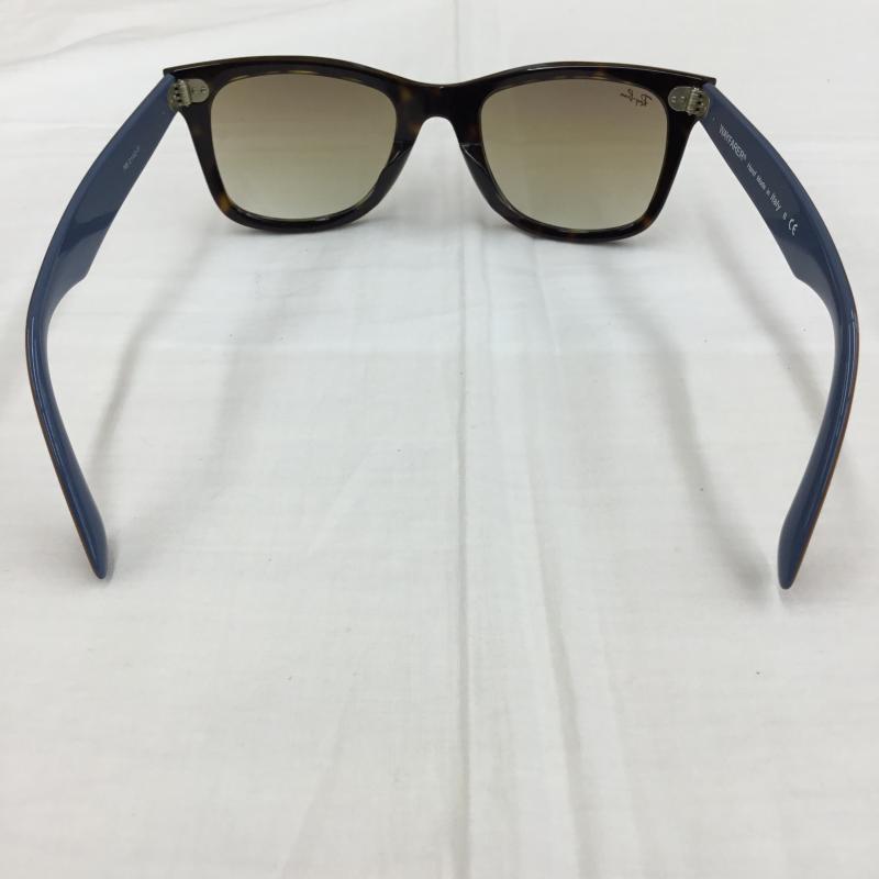 レイバン Ray-Ban めがね・サングラス サングラス RB2140-F WAYFARER ロゴ、文字 黒 / ブラック / X 青 / ブルー / X 茶 / ブラウン / メンズ USED 古着 中古 10136406