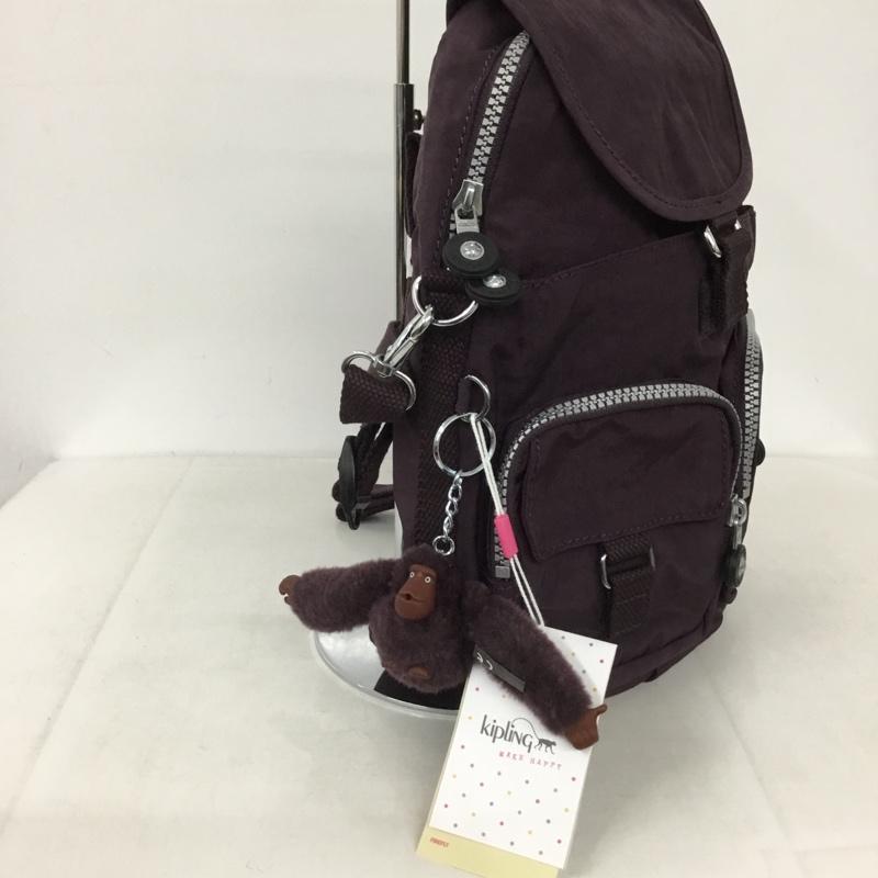 キプリング kipling リュックサック、デイパック リュックサック、デイバッグ K13108-C72 FIREFLY N 2WAY ショルダー ロゴ、文字 紫 / パープル / レディース USED 古着 中古 10131724