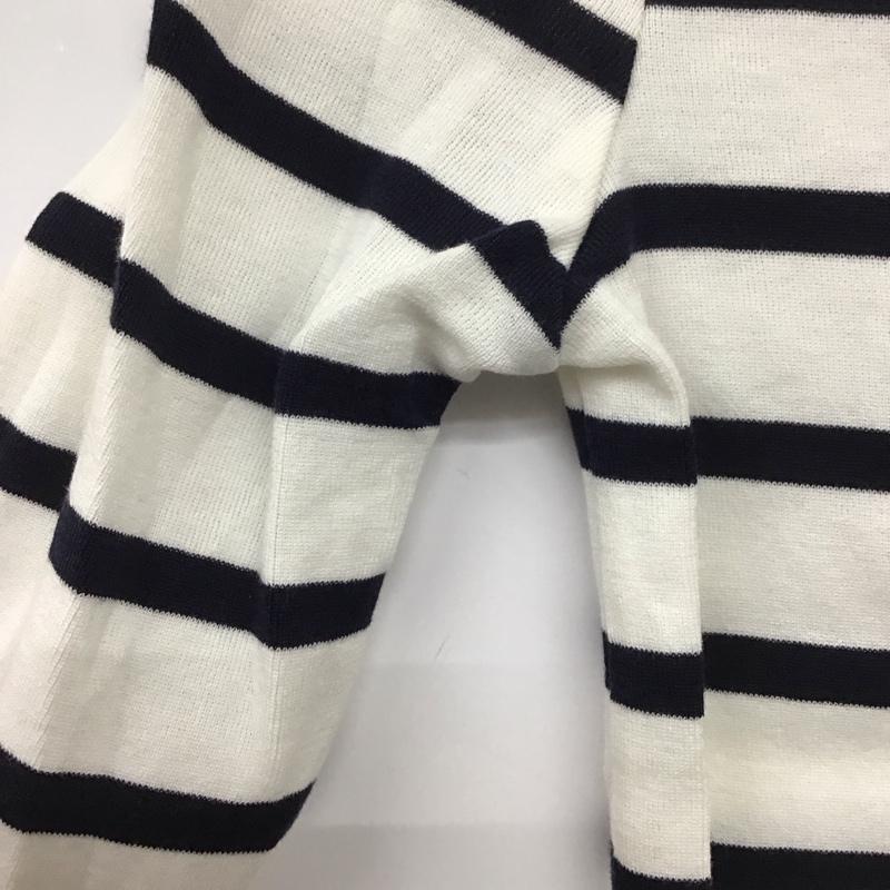 ポロラルフローレン POLO RALPH LAUREN カットソー 長袖 長袖カットソー ワイドネックカットソー ボーダー XS ボーダー柄 白 / ホワイト / X 黒 / ブラック / レディース USED 古着 中古 10132946