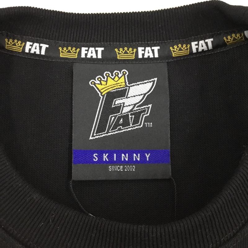 エフエイティー FAT Tシャツ 半袖 半袖カットソー 無地Tシャツ クルーネックカットソー 無地 黒 / ブラック / メンズ USED 古着 中古 10106469