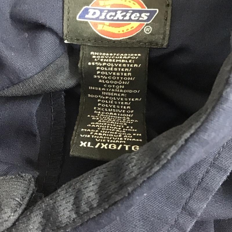 ディッキーズ Dickies シャツ、ブラウス 半袖 LS516DN ワークシャツ XL ワンポイント 紺 / ネイビー / メンズ USED 古着 中古 10107978