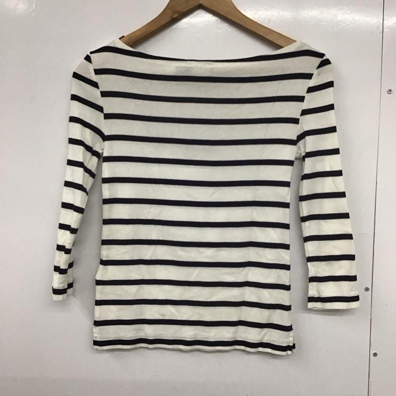 ポロラルフローレン POLO RALPH LAUREN カットソー 長袖 長袖カットソー ワイドネックカットソー ボーダー XS ボーダー柄 白 / ホワイト / X 黒 / ブラック / レディース USED 古着 中古 10132946