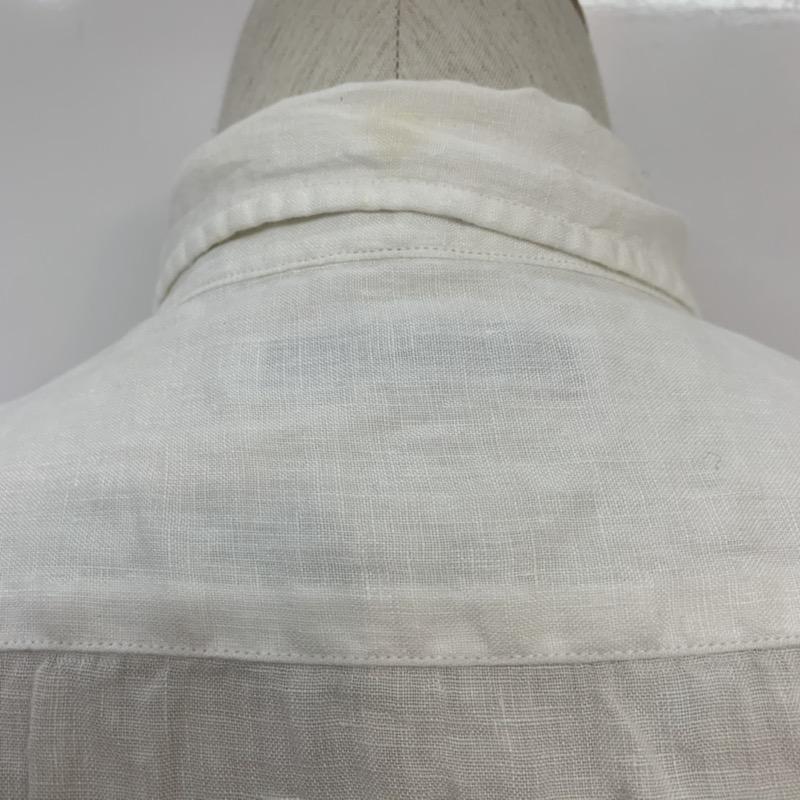 グリーンレーベルリラクシング green label relaxing シャツ、ブラウス 半袖 L 無地 白 / ホワイト / メンズ USED 古着 中古 10039241