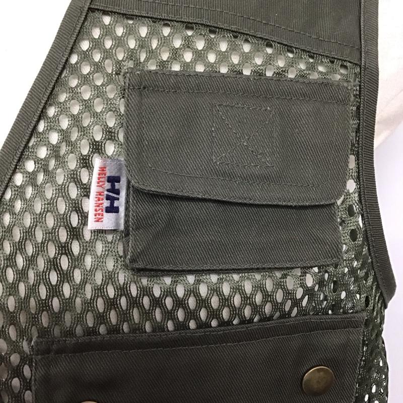 ヘリーハンセン HELLY HANSEN ベスト ベスト ジップアップベスト M 無地 カーキ / カーキ / メンズ USED 古着 中古 10124260