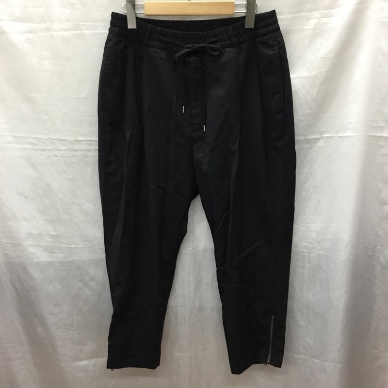 モンキータイム MONKEY TIME ボトムス ボトムス 1284-188-0420 イージーパンツ 裾ファスナー M 無地 黒 / ブラック / メンズ USED 古着 中古 10119814