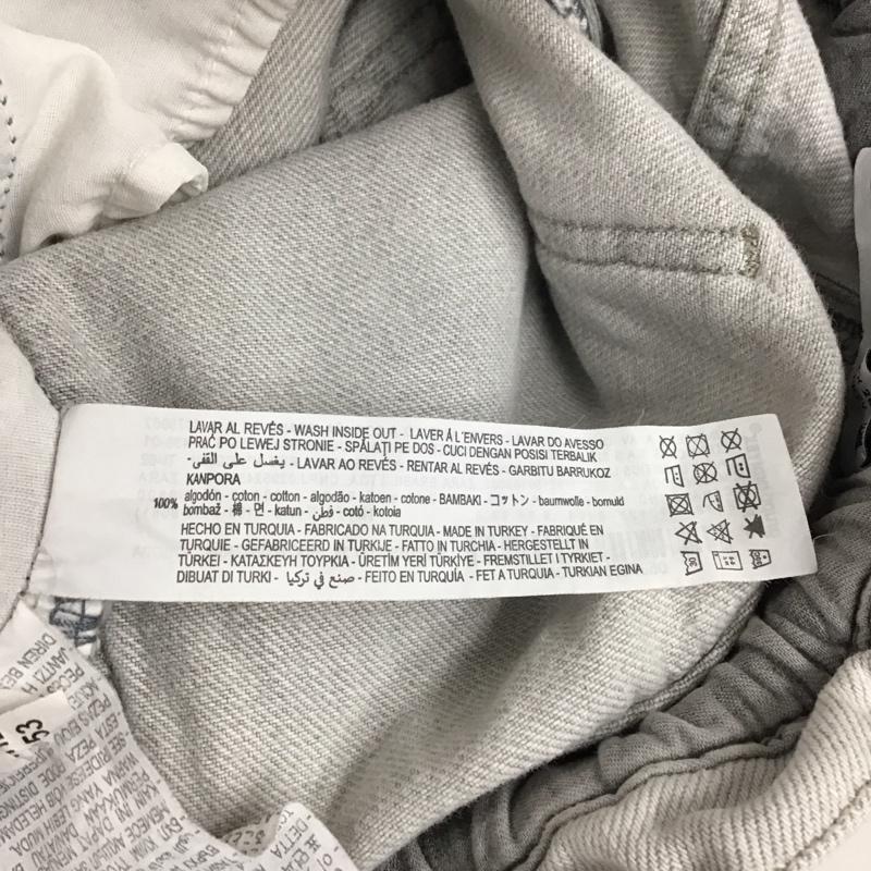 ザラ ZARA パンツ デニム、ジーンズ デニムパンツ ストレートパンツ ワイドパンツ カジュアルパンツ 38 無地 灰 / グレー / レディース USED 古着 中古 10115193
