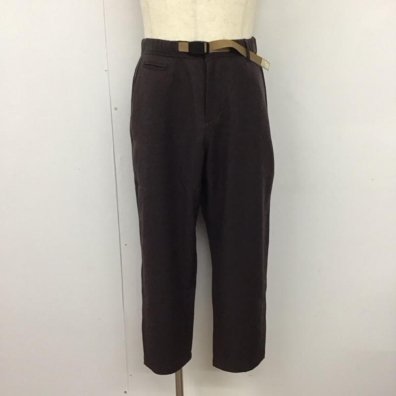 グラミチ GRAMICCI パンツ ワークパンツ、ペインターパンツ GMP4-F1007 Gramicci別注 WOOLLIKEDARTPANT ワイドパンツ S 無地 茶 / ブラウン /  メンズ USED 古着 中古 10122782