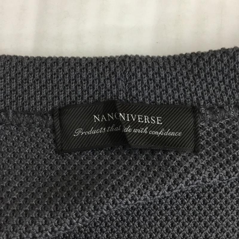 ナノユニバース nano・universe カーディガン 長袖 長袖カーディガン 長袖カットソー ノーカラージャケット 前開カーディガン M 無地 灰 / グレー / メンズ USED 古着 中古 10120653