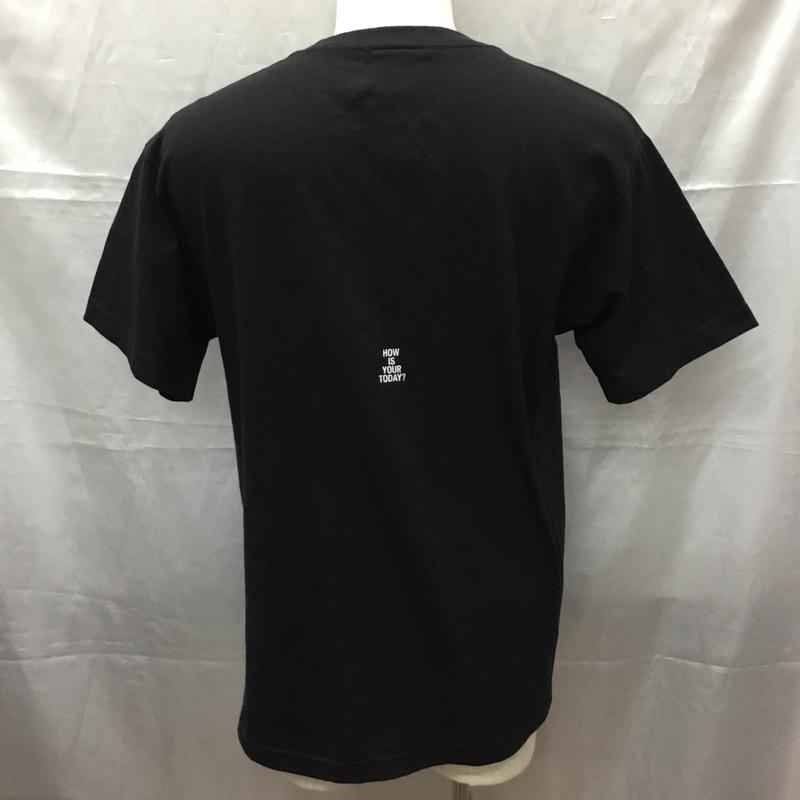 トゥデイエディション TODAY edition Tシャツ 半袖 半袖カットソー プリントTシャツ クルーネックカットソー M ロゴ、文字 黒 / ブラック /  メンズ USED 古着 中古 10112325