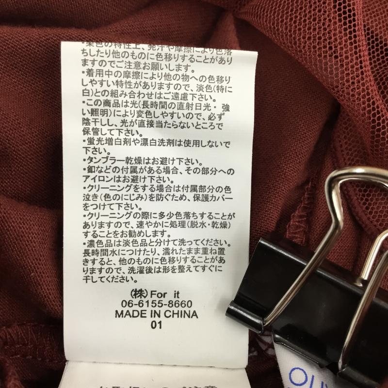 オリーブデオリーブ OLIVE des OLIVE カットソー 長袖 M ドット 赤 / レッド / レディース USED 古着 中古 10140457