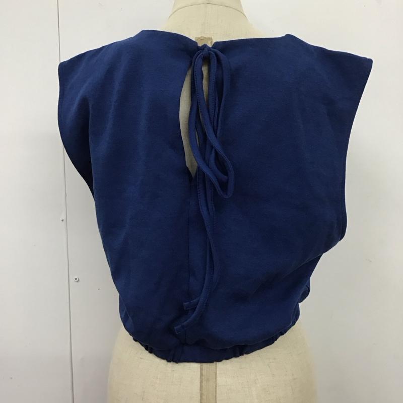 ザラ ZARA タンクトップ タンクトップ タンクトップ ノースリーブカットソー M 無地 青 / ブルー / レディース USED 古着 中古 10115978