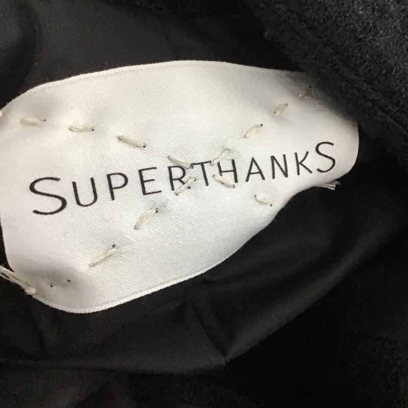スーパーサンクス SUPERTHANKS コート コート一般 M 無地 黒 / ブラック / メンズ USED 古着 中古 10109343