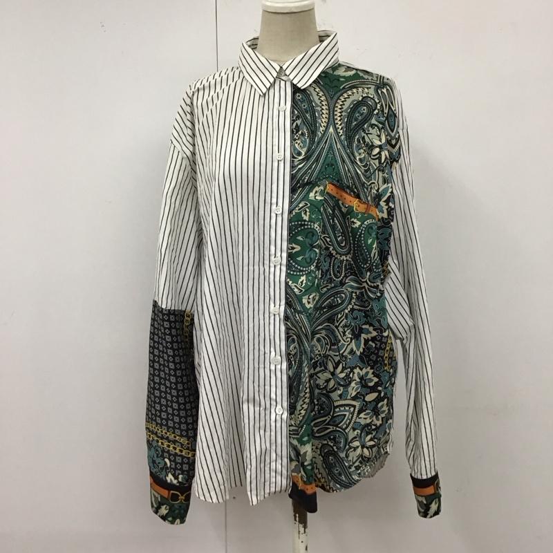 ザラウーマン ZARA WOMAN シャツ、ブラウス 長袖 8321 756 250 ストライプ M マルチカラー / マルチカラー / レディース USED 古着 中古 10120609