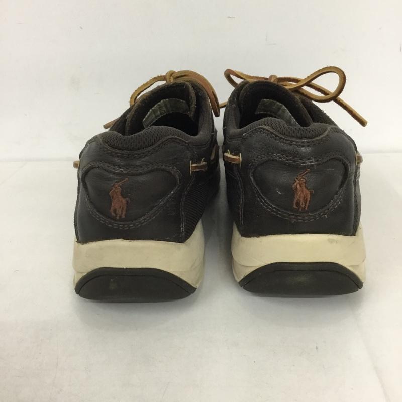 ポロバイラルフローレン Polo by RALPH LAUREN カジュアルシューズ カジュアルシューズ 00000879 デッキシューズ 27.5cm 27.5cm ロゴ、文字 ダークブラウン / ダークブラウン / メンズ USED 古着 中古 10131032