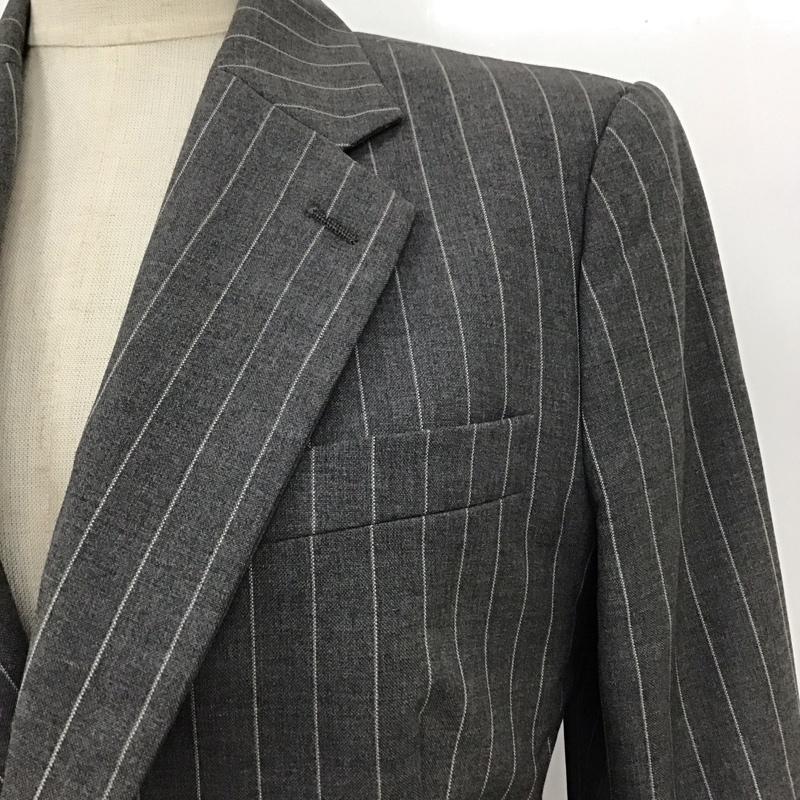 ラルフローレン RALPHLAUREN ジャケット、上着 ジャケット、ブレザー WMBLTALS6K00078 テーラード S ストライプ 灰 / グレー / レディース USED 古着 中古 10119386