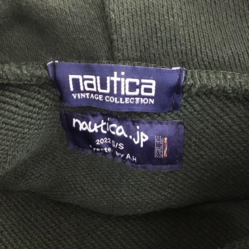 ノーティカ NAUTICA パーカー 長袖 221-1223 長袖パーカー 長袖スウェット リブスウェットカットソー S 無地 緑 / グリーン / メンズ USED 古着 中古 10106553