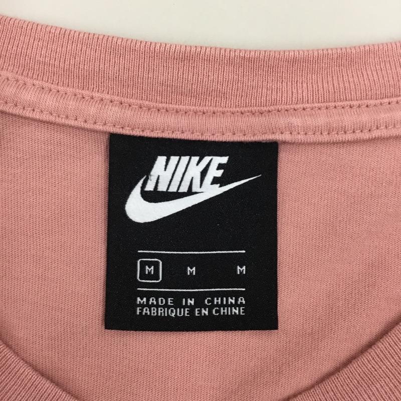 ナイキ NIKE Tシャツ 半袖 DJ1118-685 Vネック スポーツウェア M ロゴ、文字 桃 / ピンク / レディース USED 古着 中古 10115551