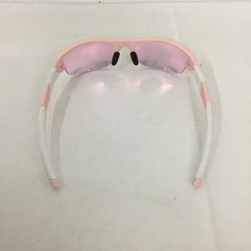 オークリー OAKLEY めがね・サングラス サングラス 03-886J FLAK JACKET スポーツサングラス ミラーレンズ 箱有 ロゴ、文字 桃 / ピンク / X 白 / ホワイト / メンズ USED 古着 中古 10129379