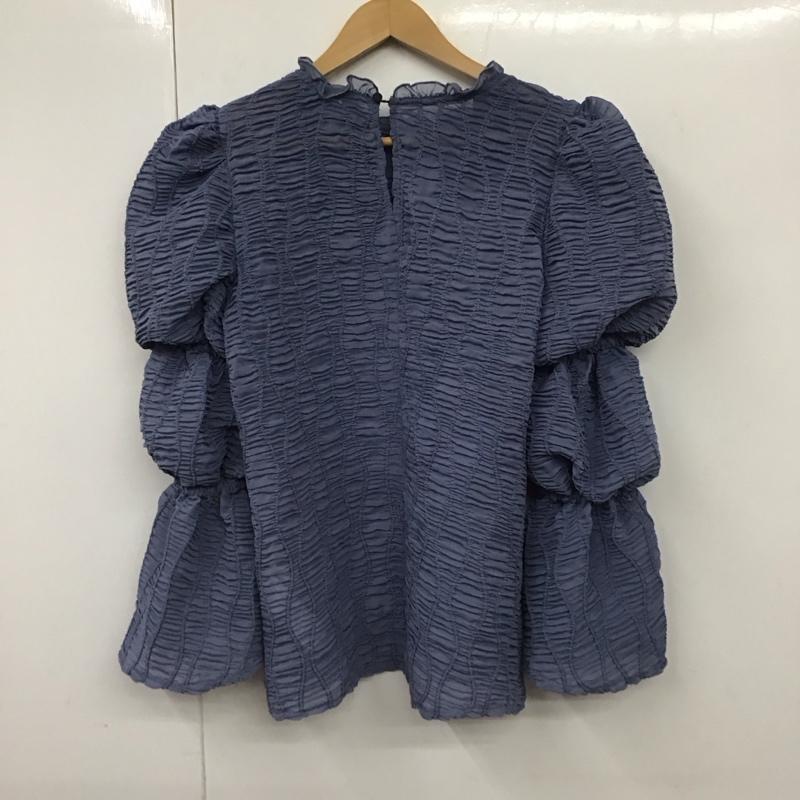 スライ SLY カットソー 長袖 030FSY30-1290 DUMPLING LACY TOPS FREE 無地 青 / ブルー / レディース USED 古着 中古 10130633