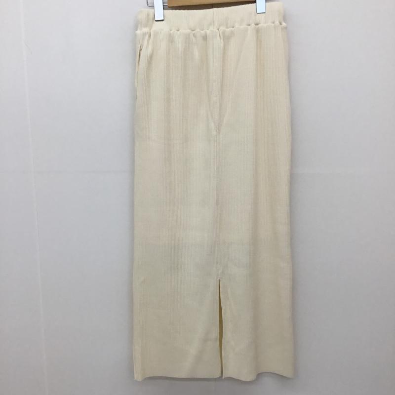 ローリーズファーム LOWRYS FARM スカート ロングスカート FREE 無地 オフホワイト / オフホワイト / レディース USED 古着 中古 10134756