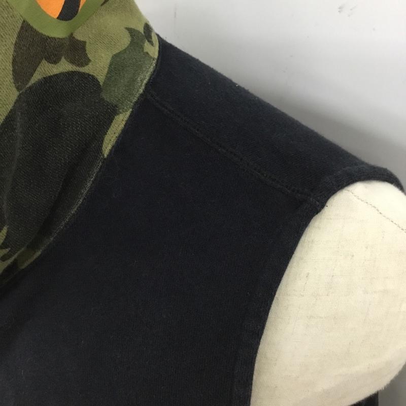 アベイシングエイプ A BATHING APE ベスト ベスト ジップアップベスト パーカーベスト ノースリーブカットソー L プリント マルチカラー / マルチカラー / メンズ USED 古着 中古 10120650