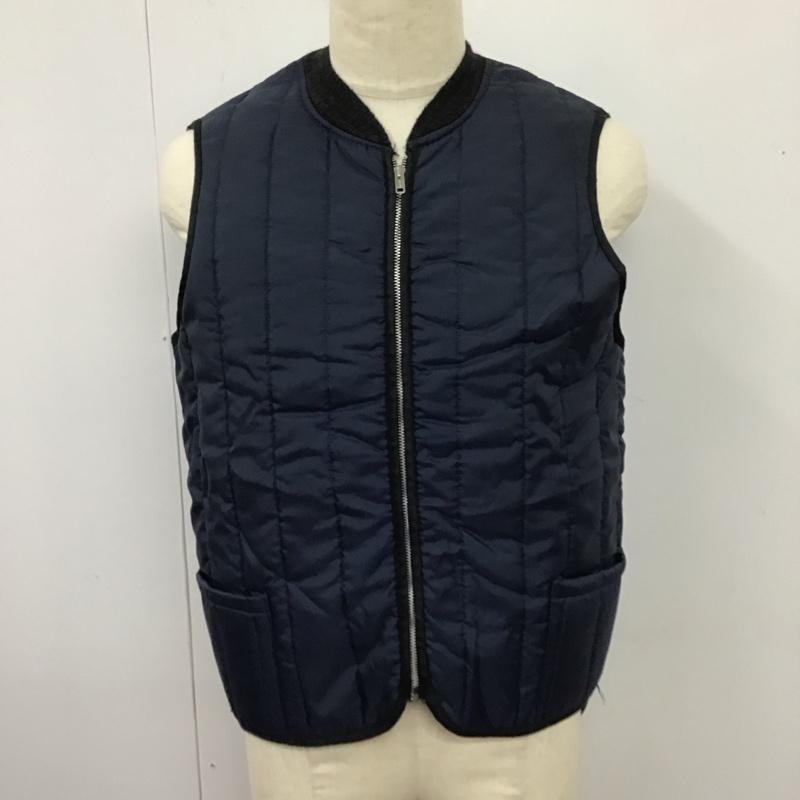 シアーズ SEARS ベスト ベスト フルジップ ジップアップ 無地 紺 / ネイビー / メンズ USED 古着 中古 10115708