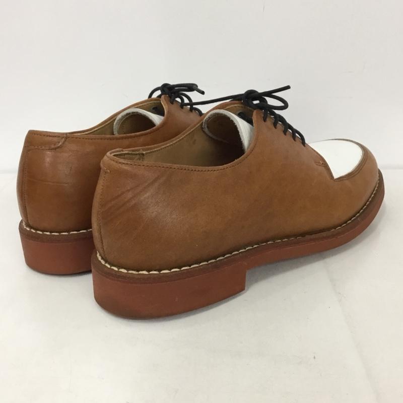 ジェイクルー J.CREW カジュアルシューズ カジュアルシューズ 03497046 バイカラー ドレスシューズ USA製 無地 茶 / ブラウン / X 白 / ホワイト / メンズ USED 古着 中古 10130192
