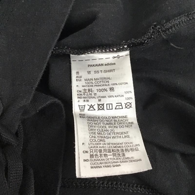 アディダス adidas Tシャツ 半袖 GK7172 ハート 刺繍 ロゴ 3ライン M ワンポイント 黒 / ブラック / レディース USED 古着 中古 10139126
