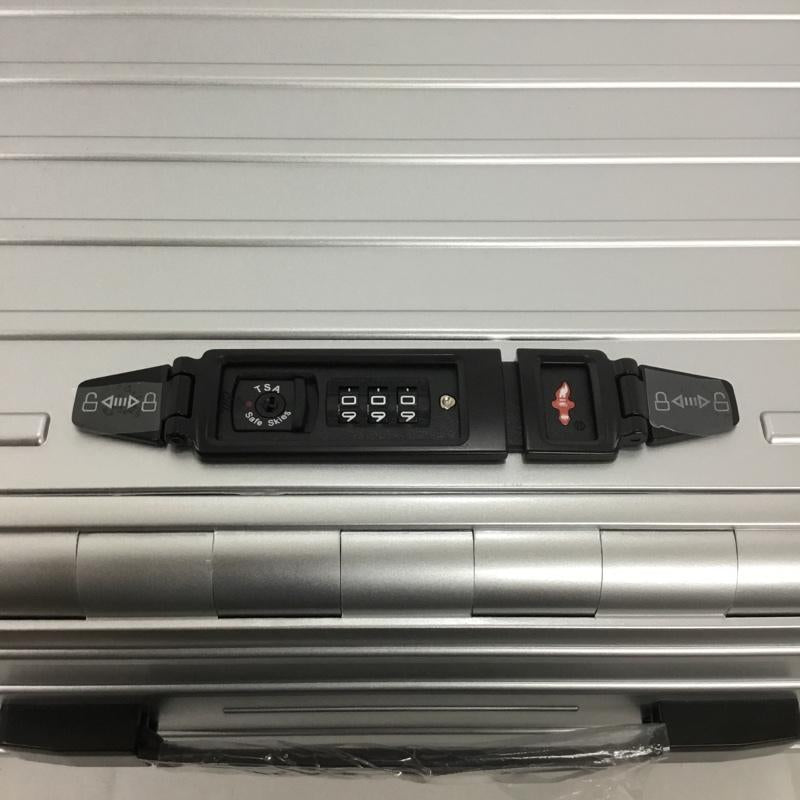 アンドフラット &.FLAT スーツケース、トランク スーツケース、トランク FL14-4-00001 折りたたみ ハードキャリーバッグ キャリーケース 箱有 ロゴ、文字 灰 / グレー / メンズ USED 古着 中古 10137506