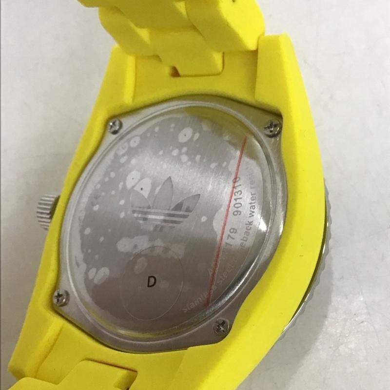 アディダス adidas 腕時計 アナログ(クォーツ式) ADH6179 ワンポイント 黄 / イエロー / メンズ USED 古着 中古 10135227