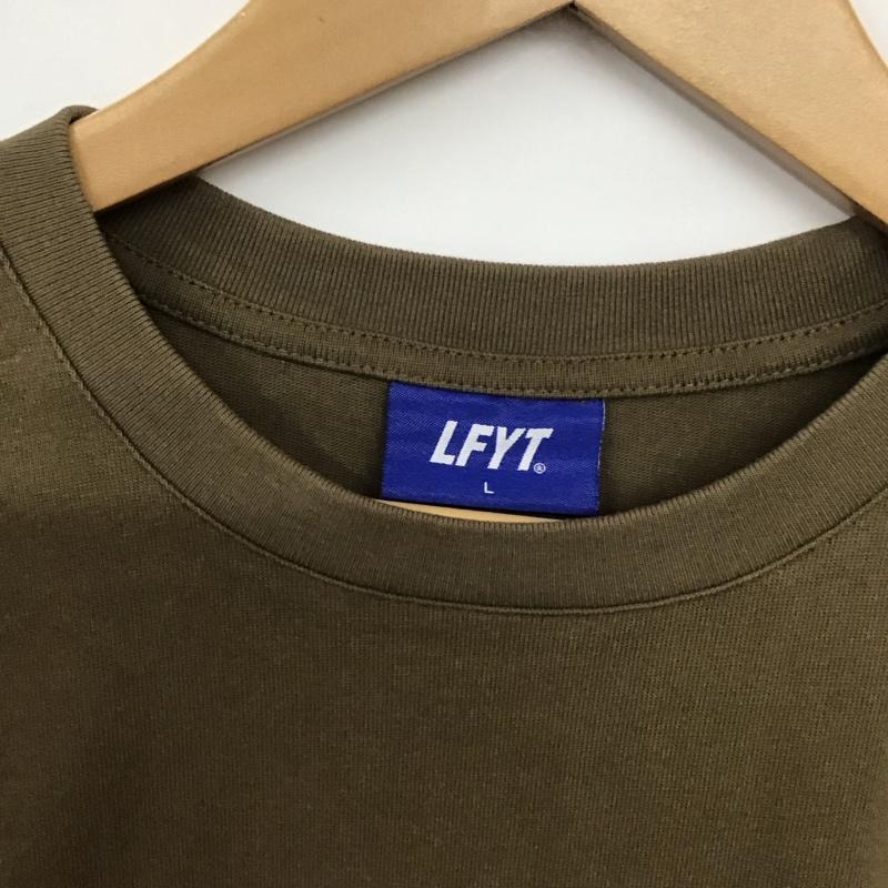 ラファイエット Lafayette Tシャツ 半袖 半袖カットソー プリントTシャツ クルーネックカットソー L ロゴ、文字 茶 / ブラウン / メンズ USED 古着 中古 10138158