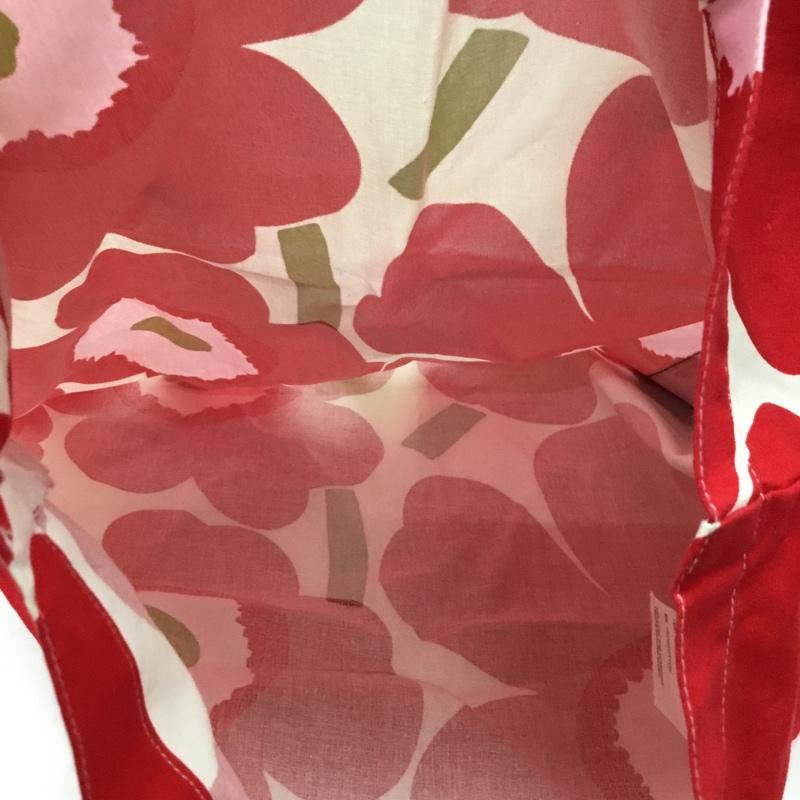マリメッコ marimekko トートバッグ トートバッグ ウニッコ 総柄 赤 / レッド / レディース USED 古着 中古 10115051