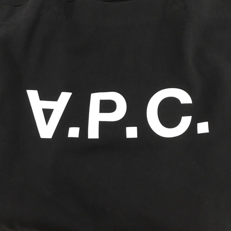 アーペーセー A.P.C. トートバッグ トートバッグ ロゴ、文字 黒 / ブラック / メンズ USED 古着 中古 10138119