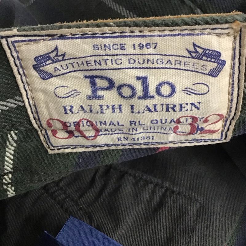 ポロバイラルフローレン Polo by RALPH LAUREN パンツ デニム、ジーンズ デニムパンツ スリムパンツ カジュアルパンツ 30インチ チェック マルチカラー / マルチカラー / メンズ USED 古着 中古 10130062