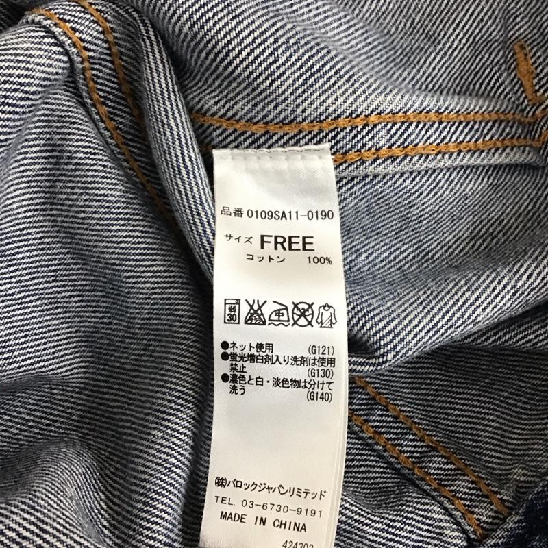 マウジー MOUSSY ジャケット、上着 ジャケット、ブレザー 0109SA11-0190 デニムジャケット Gジャン FREE 無地 水色 / ライトブルー / レディース USED 古着 中古 10114348