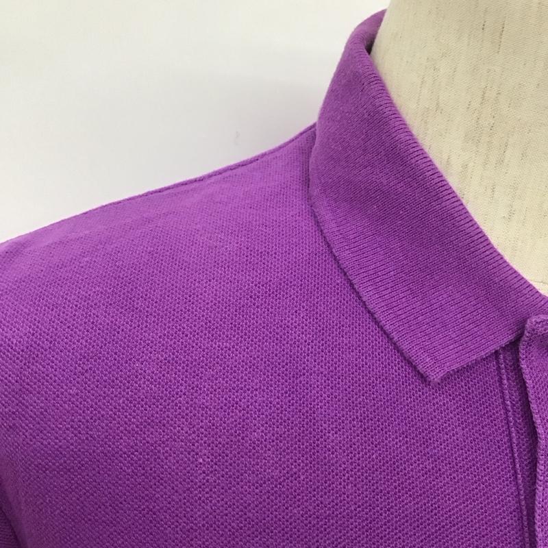 ポロバイラルフローレン Polo by RALPH LAUREN ポロシャツ 半袖 半袖ポロシャツ カラーシャツ 半袖カットソー LL ロゴ、文字 紫 / パープル / メンズ USED 古着 中古 10108493
