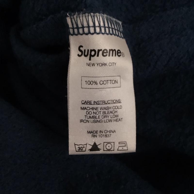 シュプリーム Supreme カットソー 長袖 16AW Rugbysweatshirt 長袖カットソー ポロシャツ L ロゴ、文字 紺 / ネイビー / メンズ USED 古着 中古 10134800